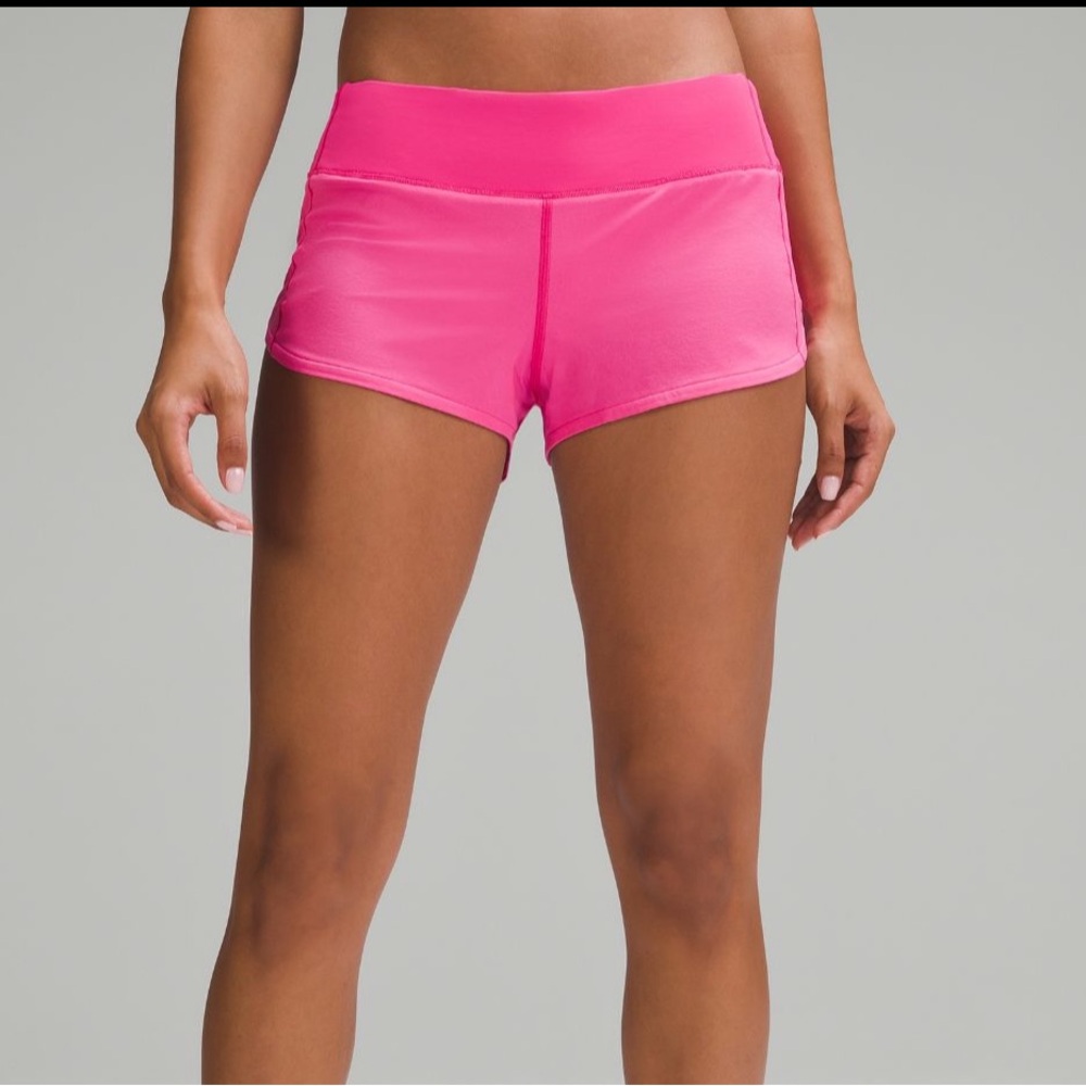 Great Condition pink Lululemon speed up shorts